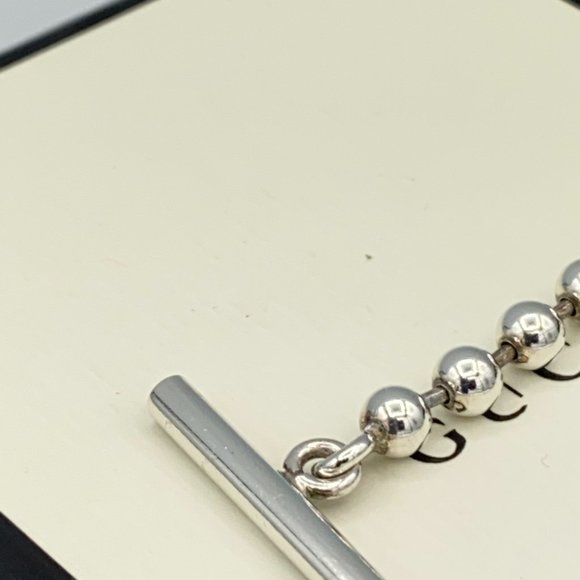 Gucci Sterling Sliver Ball Chain Bracelet 8 Inch - Picture 5 of 6